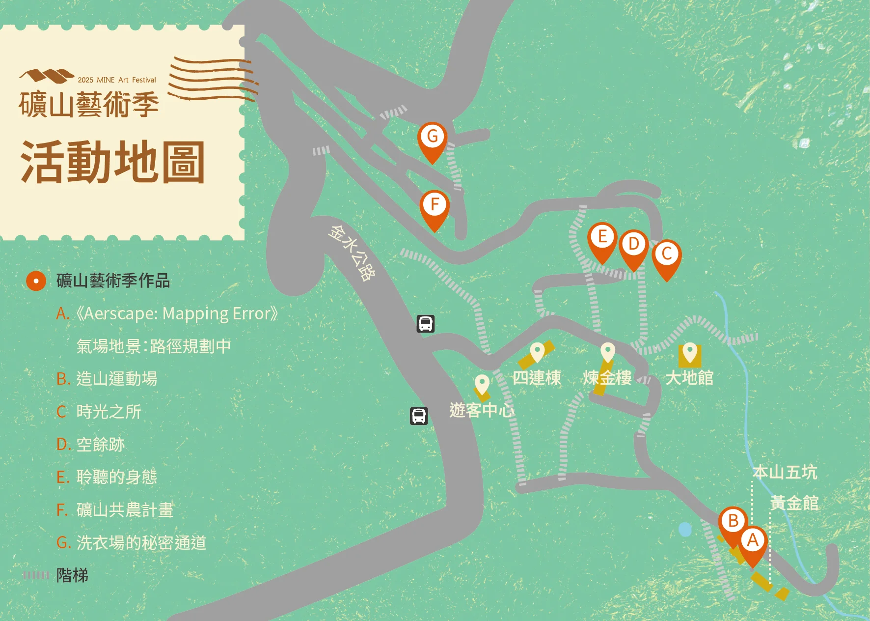 藝術作品分布圖